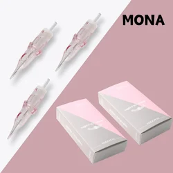 20PCS Disposable Semi Permanent Makeup Tattoo Cartridge Needle #10 0.3mm RS Round Liner 1201RL 1003RL 5RL 7RL Tattoo Supplies
