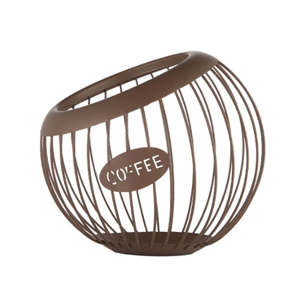 

Universal Coffee Capsule Holder Vintage Metal Stand Holder Multifunction Coffee Pod Organizer Holder Hollow for Home Cafe Hotel