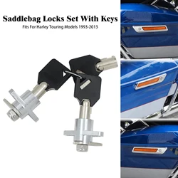 Motorcycle Hard Saddlebag Lock Key Kit Set With Keys For Harley Touring Road King Electra Glide Ultra Limited FLTRX 1993-2022 23