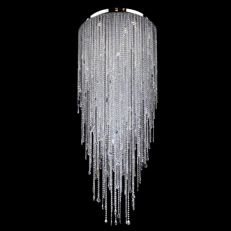

New design crystal chandelier modern luxury living room staircase lamp custom decorative lights 110v220v