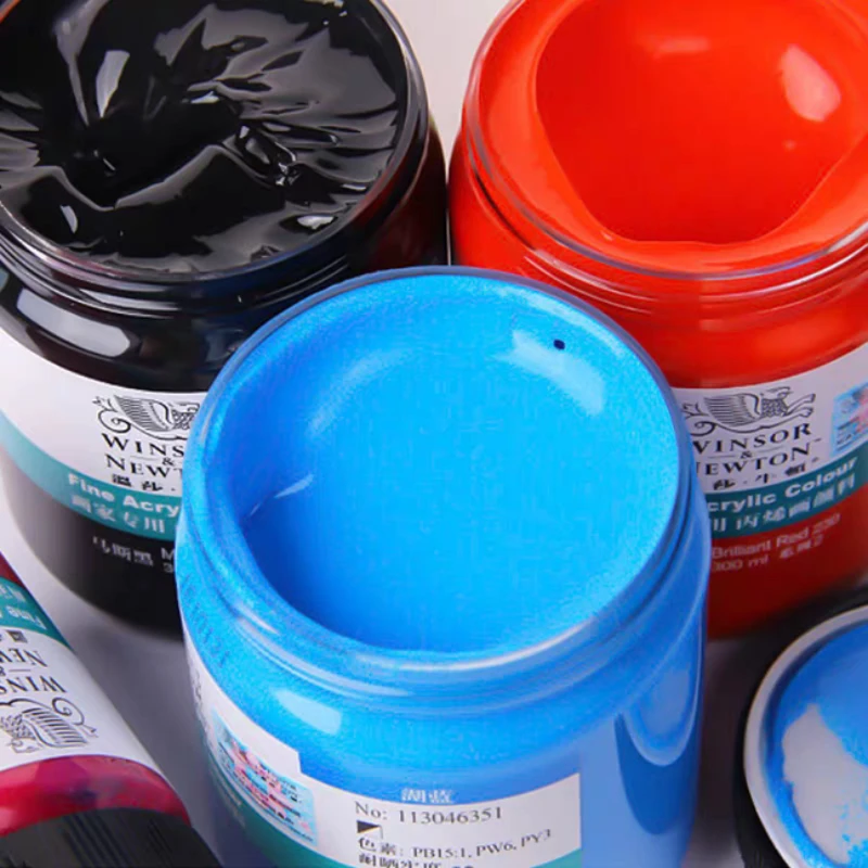 طلاء أكريليك وينسور آند نيوتن 300 مل طلاء فني مقاوم للماء ومقاوم للشمس ومقاوم للبهتان، حجر، زجاج، سيراميك، طلاء جدران #4