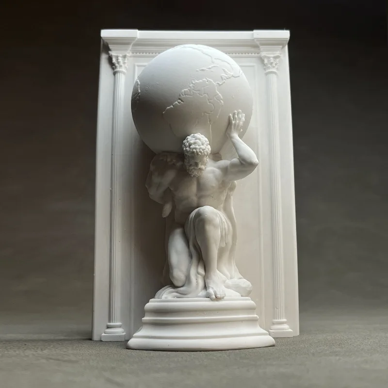 Hercules Mythical Figures Plaster Statue Desk Decoration Ornaments Creative Artwork Characters Sculpture Room Aesthetic Decor