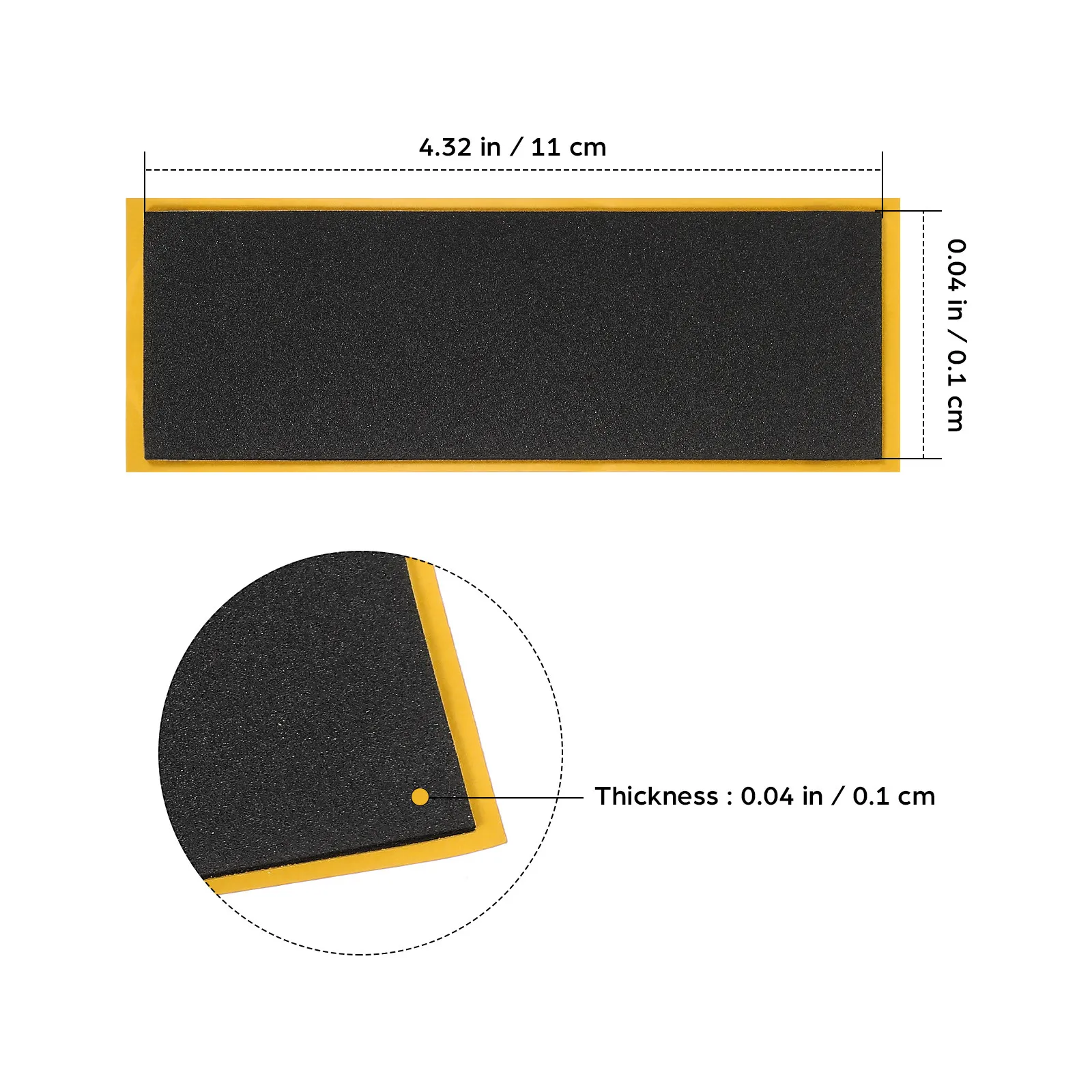12 szt. Mini Taśma Antypoślizgowa do Deskorolki, Piankowa Nakładka, Wysoka Przyczepność, Samoprzylepna, Elastyczna, Kontrola, Zabawny Dodatek do Gier