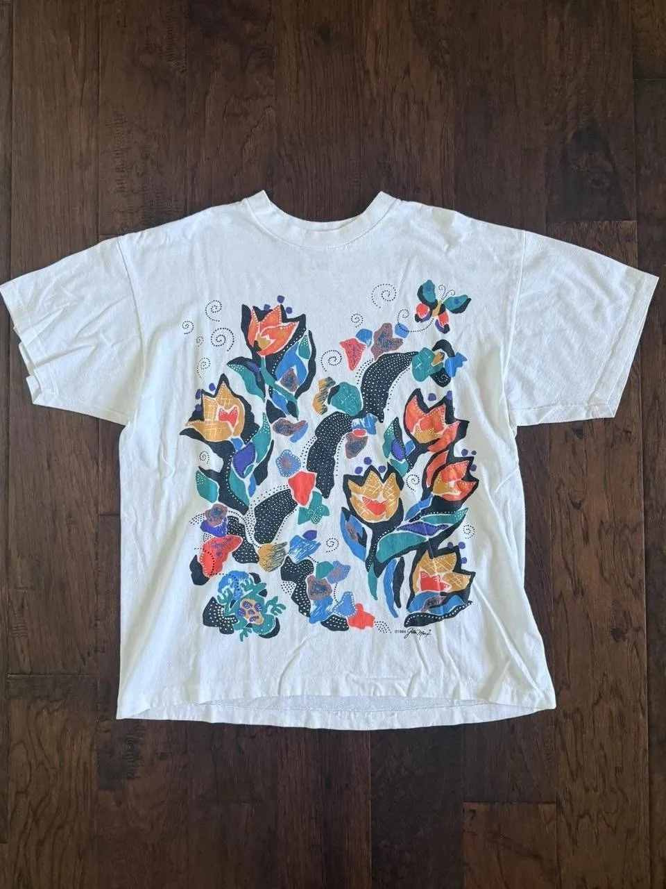 Vintage Gilde Mary Artwork Graphic T Shirt Size XL 1990’s Art Museum Rare