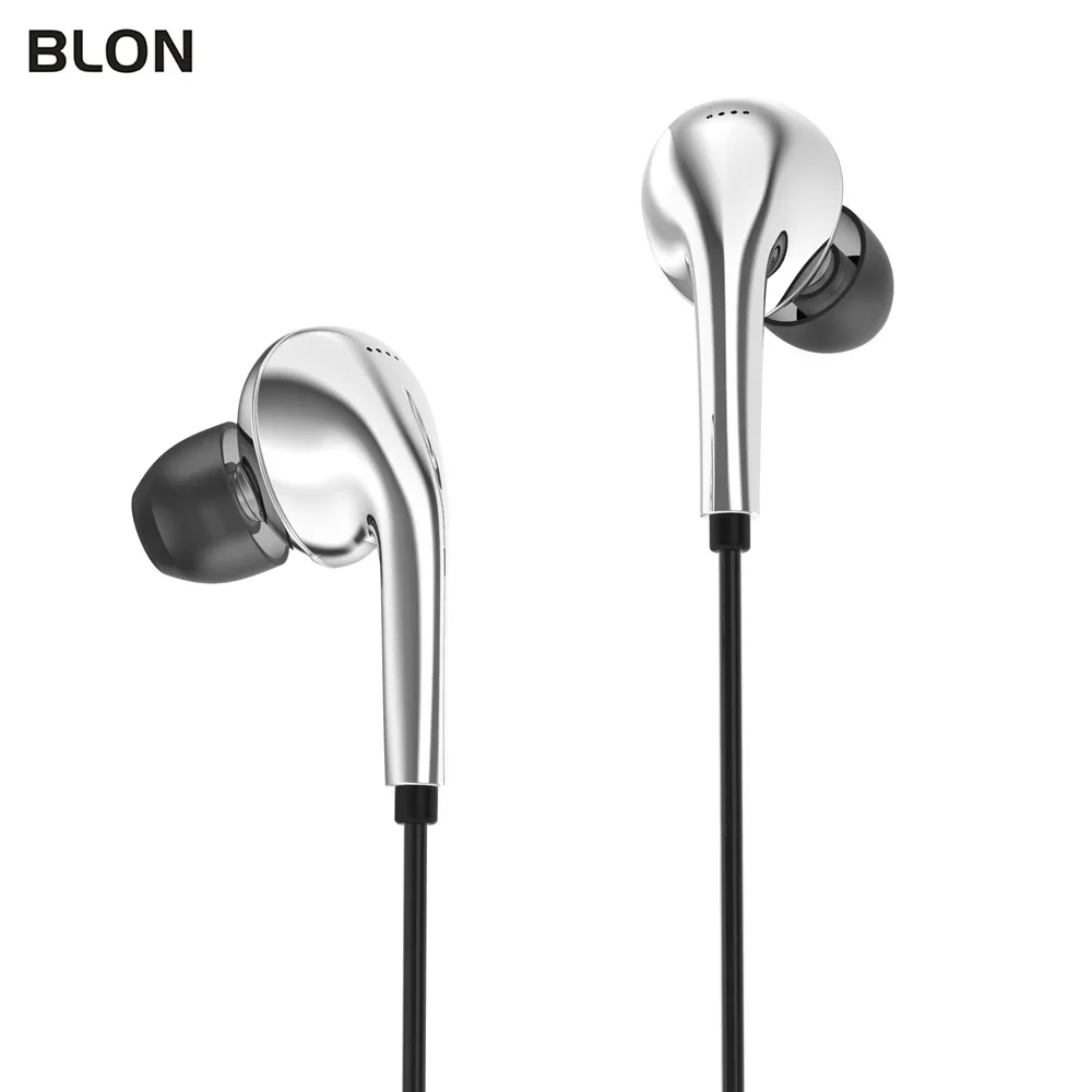 BLON BL-T3 In Ear Earphones High Fidelity 11mm Composite Diaphragm Zinc Alloy Mirror Polishing Sport BLON BL-01 BL-03 Earphones