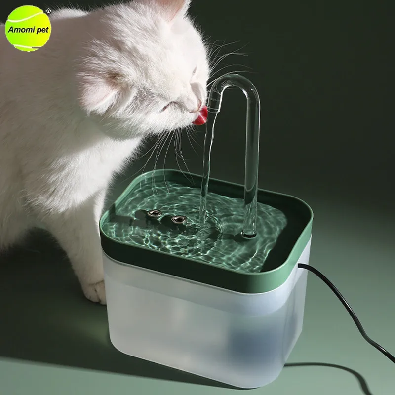 

Cat Water Fountain Filter USB Electric Mute Cat Water Fountain Pump 1.5L Large Capacity Filter Drinking Water Dispenser for Cats