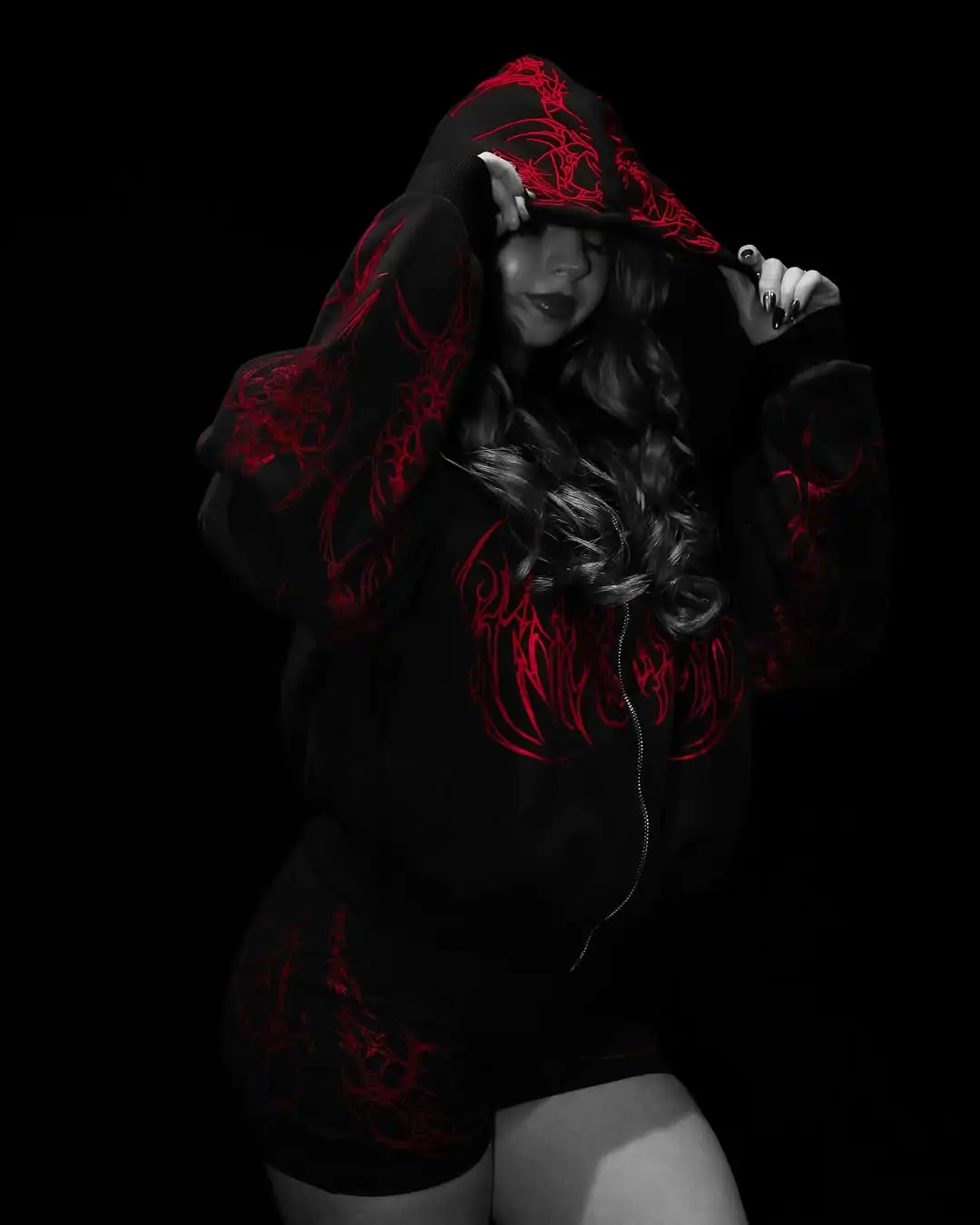 

Y2K Breathedivinity New Zippered Hoodie American Hip Hop Gothic Print Sweatshirt Women Street Retro Harajuku Trend Loose Hoodies