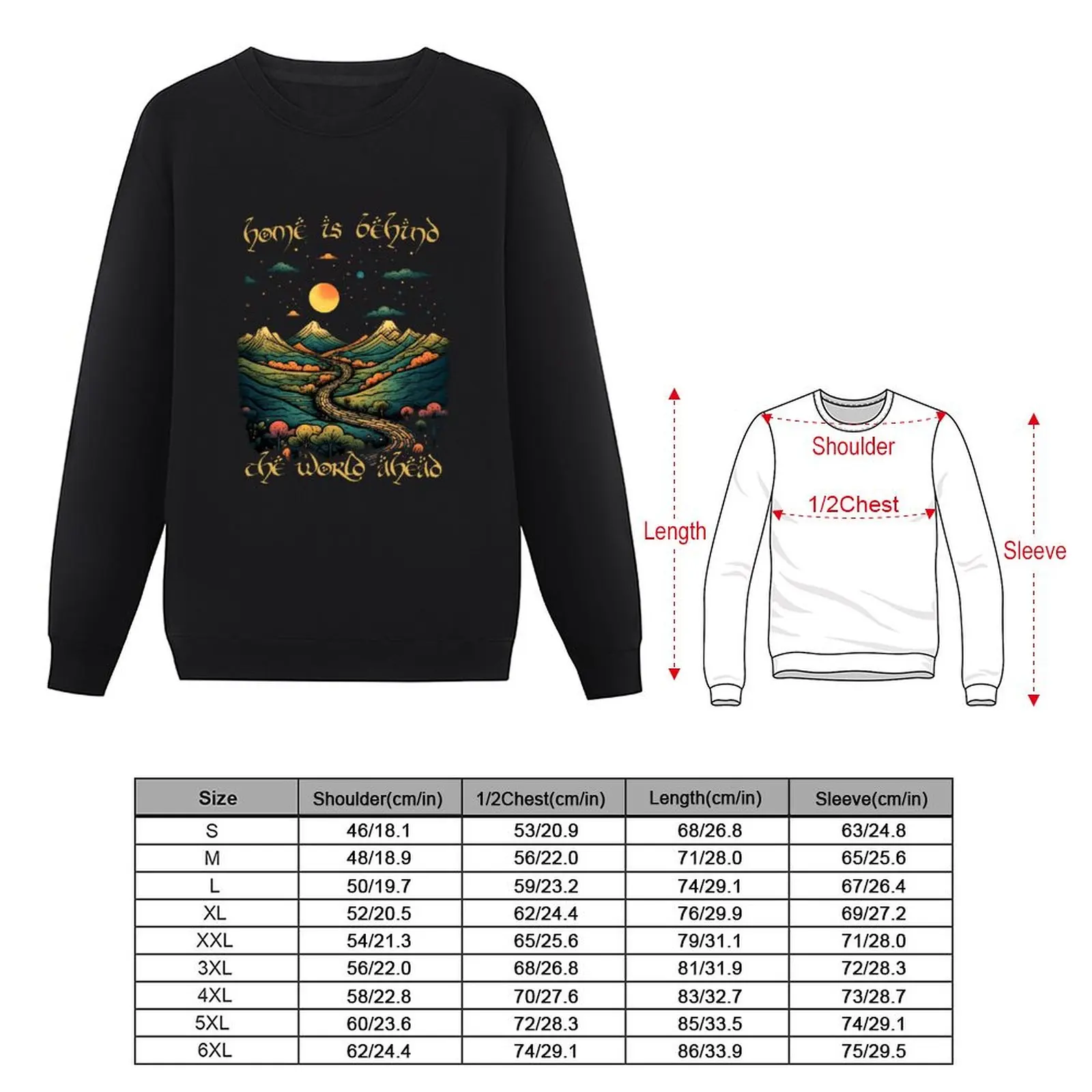 Home is Behind, the World Ahead - Start Night - Fantasy Sweatshirt autumn new products oversize sweatshirts