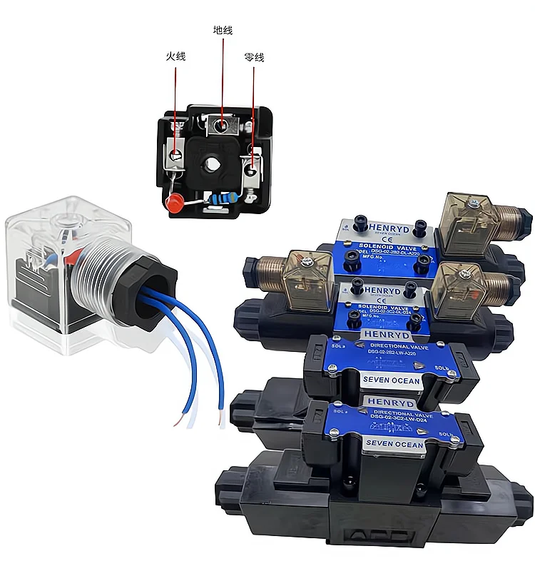 

Hydraulic Solenoid directional DSG - 02/03-3 C2 3C4 3C6 Single head Double head v