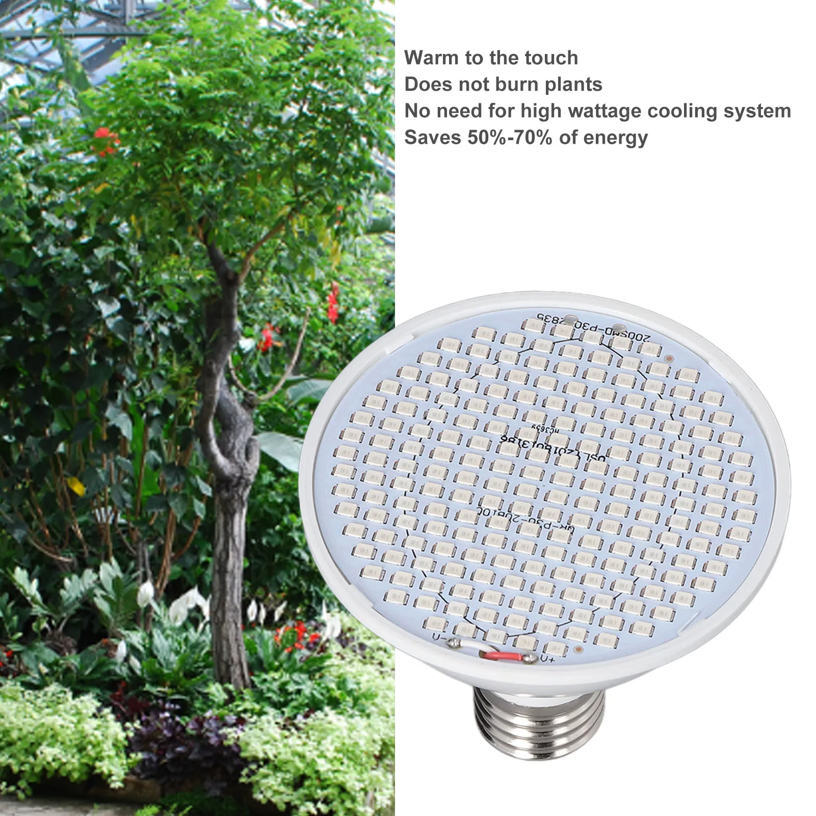 6W Red and Blue Phytolamp for Plants E27 Plant Lights Bulb 85-265V 200/300 Beads LED Indoor Seedling Growth Light