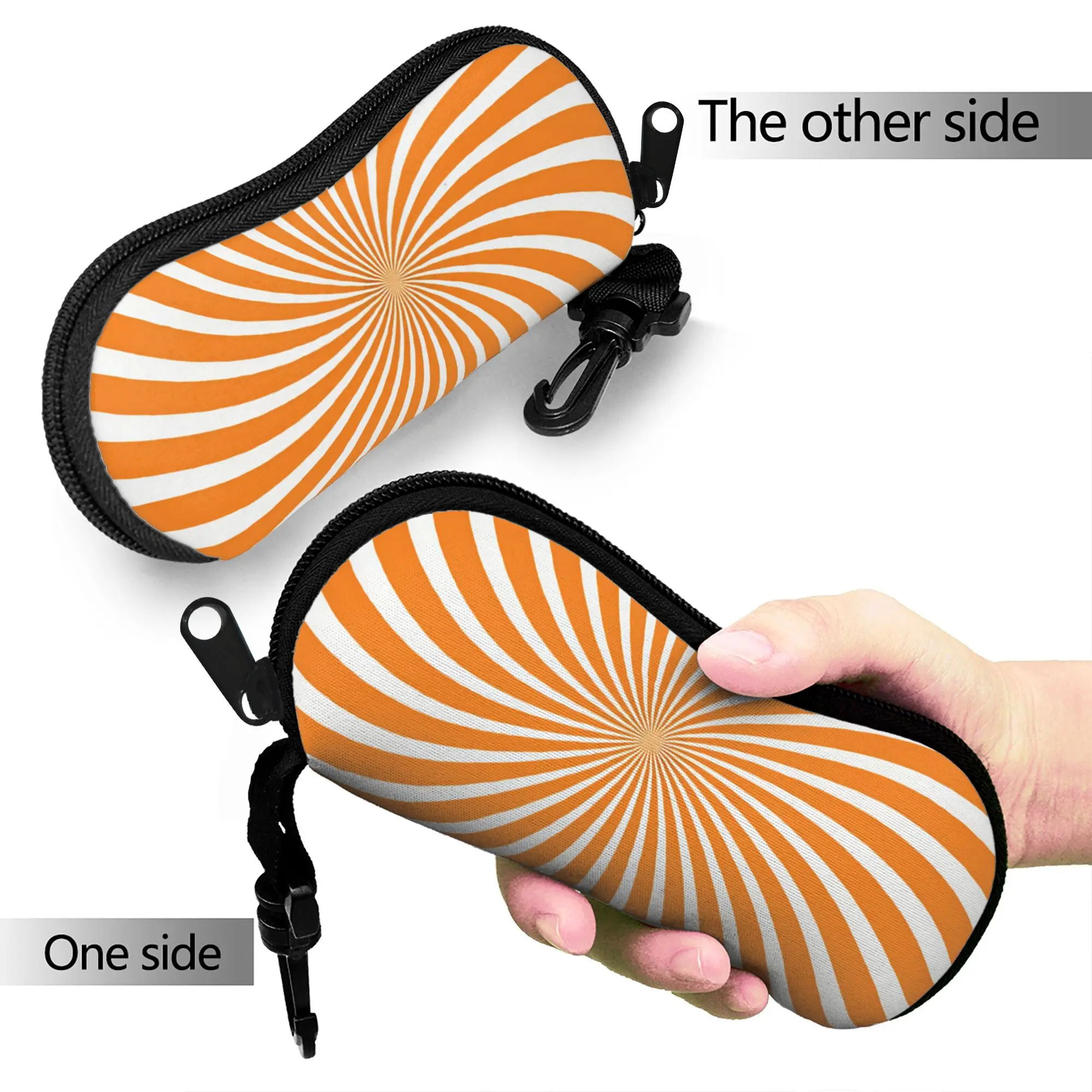 Abstract Swirl Disorder Glasses Case Men Women  Sunglasses Case Cute Custom Eyewear Accessory Daily Glasses Box
