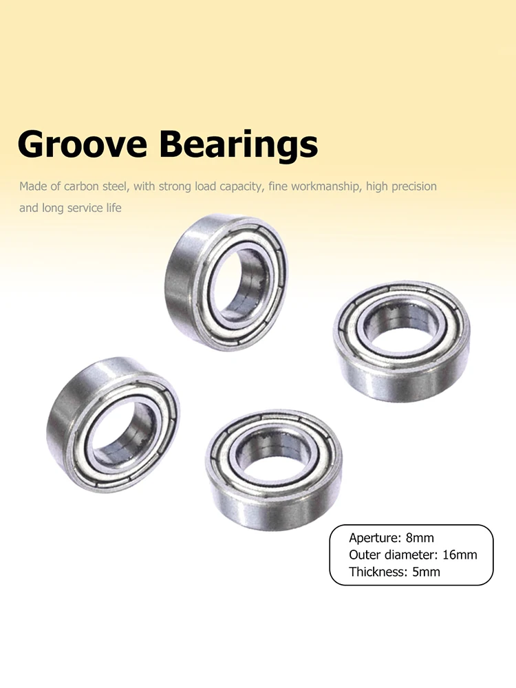 10pcs 688ZZ Ball Bearing Double Shielded High Carbon Steel Bearing 8x16x5mm Deep Groove Bearings Heavy Load 3D Printer Parts