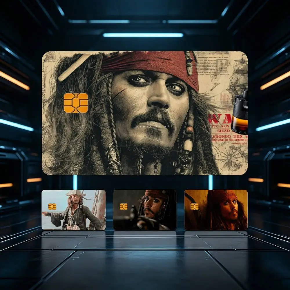 

Jack Sparrow Film HD Waterproof Card Skins Protective Stickers for Credit Bank Game Cards