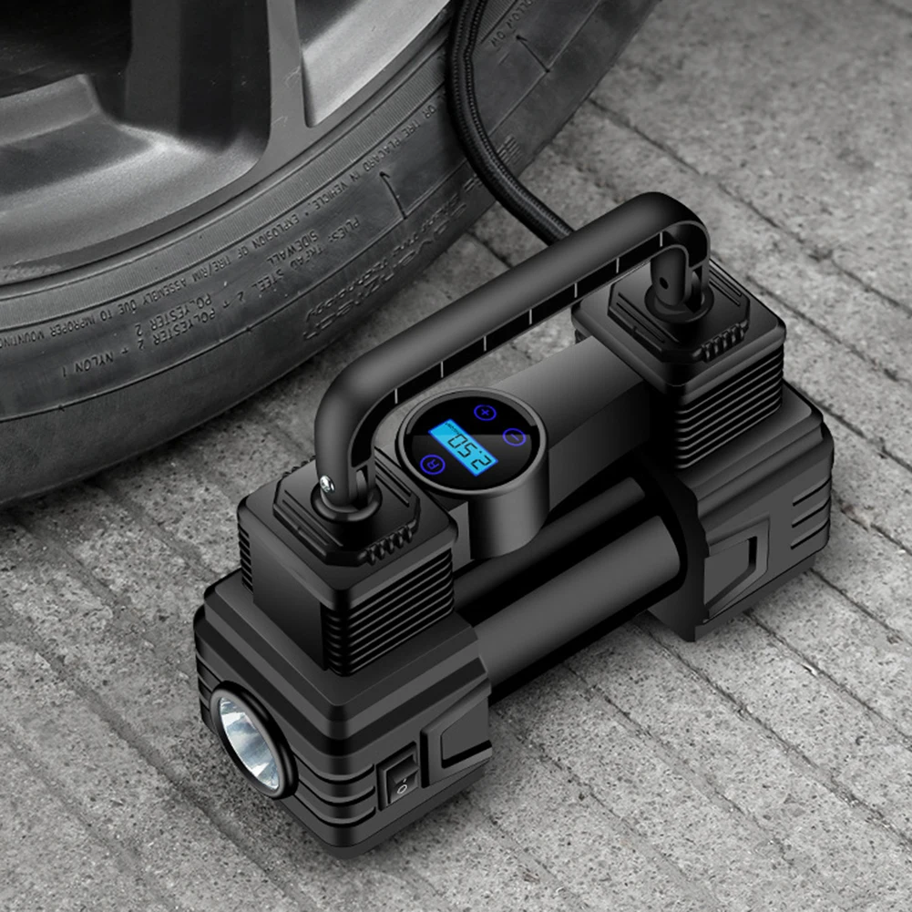 

12V 150PSI Portable Air Compressor with LED Light Electric Tire Inflator with Digital Pressure Gauge Car Tire Inflatable Pump