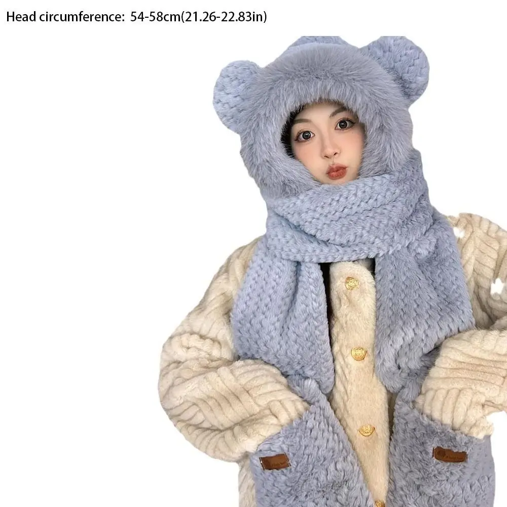 Универсальная защита ушей, теплые шапки, теплый ветрозащитный шарф, перчатки, цельные шапки, утепленная теплая защитная шапка, зимняя