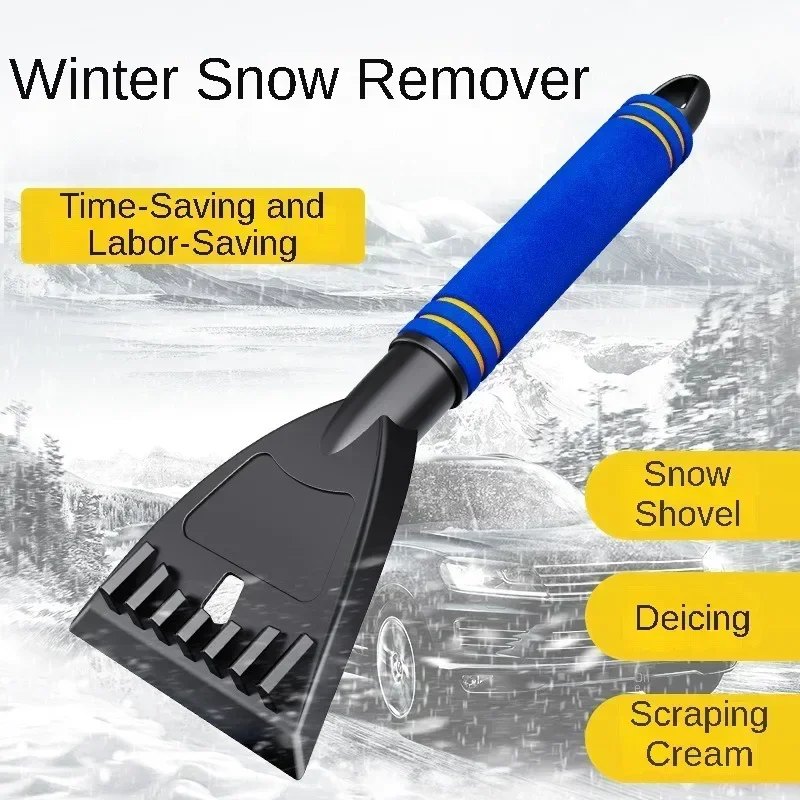 GEFENSI Ice Scraper For Cars And Small Trucks Frost Removal Indestructible Auto Windshield Defroster Car Winter Accessories Tool