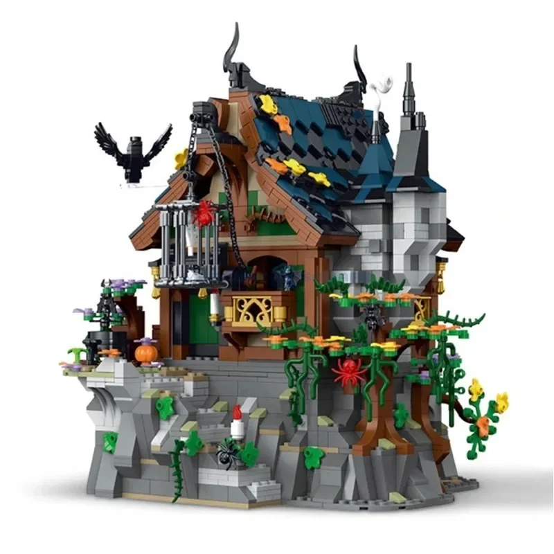 

Wizard Cottage Medieval Century MOC Ideas House Modular Architecture Building Bricks Stone Hut Model Blocks Toy Gift for Kids