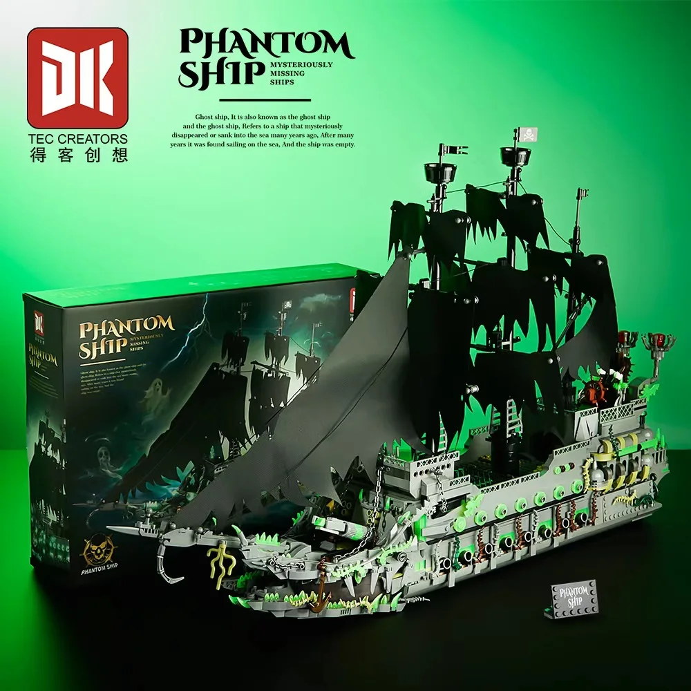 

1994 шт. MOC творческий призрак пиратский корабль строительные блоки кирпичи сборка модель DIY игрушки для детей подарочный набор на день рождения