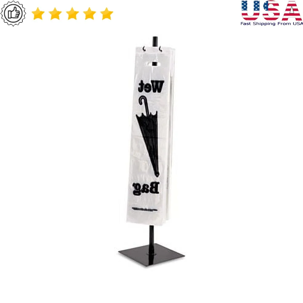 

Portable Umbrella Bag Stand Rainy Days with Hooks Storage Prevents Slips and Falls Durable Steel Construction Ideal Entrances