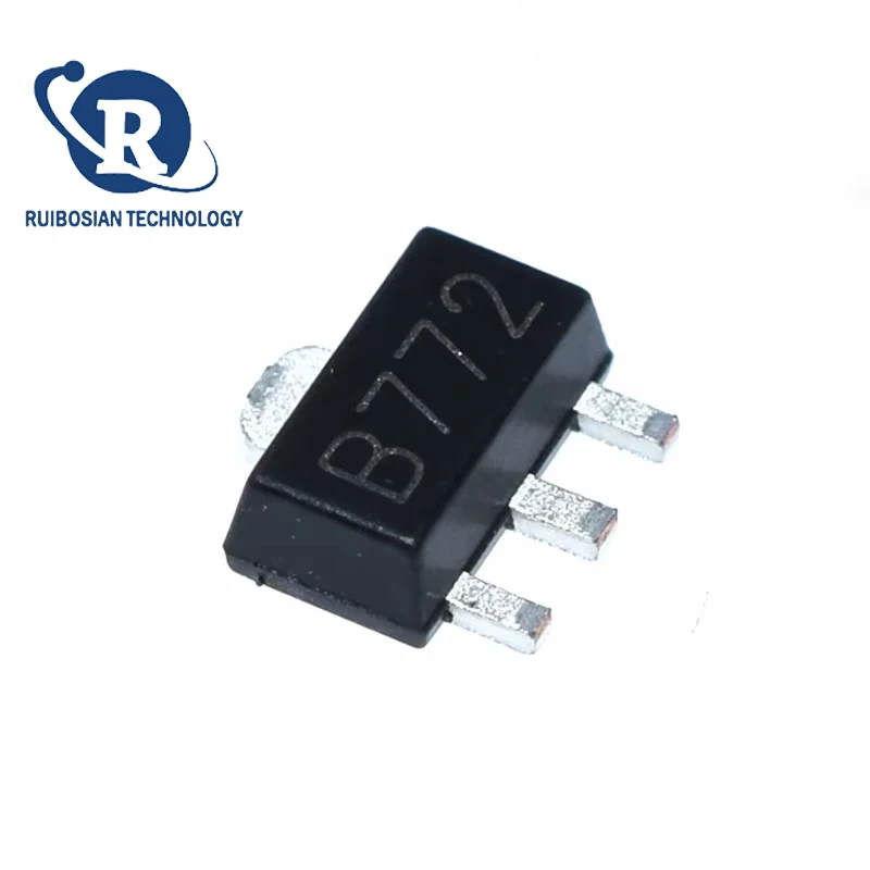 100 قطعة 2SB772 B772 D882 2SD882 SMD PNP ترانزستور الطاقة المتوسطة SOT-89