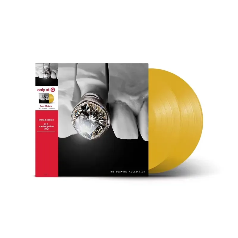 

Genuine Post Malone The Diamond Collection Yellow Glue Vinyl 2LP Record for Post Malone