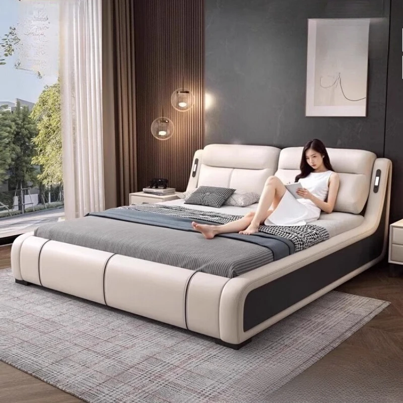 

Safe Sleeping Massage Bed Human Dog Storage Floor Platform Massage Bed Design Bedroom Modern Cama Solteiro Home Furniture