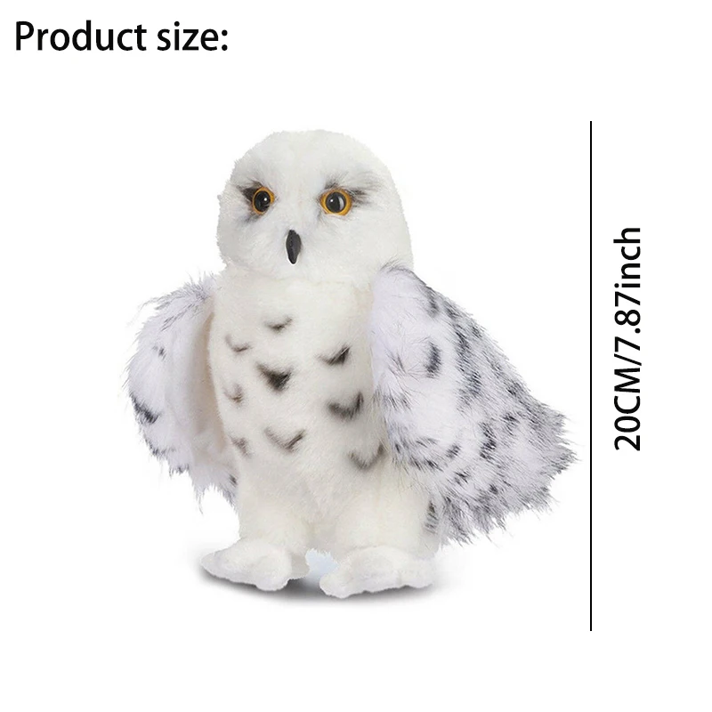 Snow White Simulation Animal Doll Cute Snow Eagle Plush Owl Doll Children's Soft Pillow