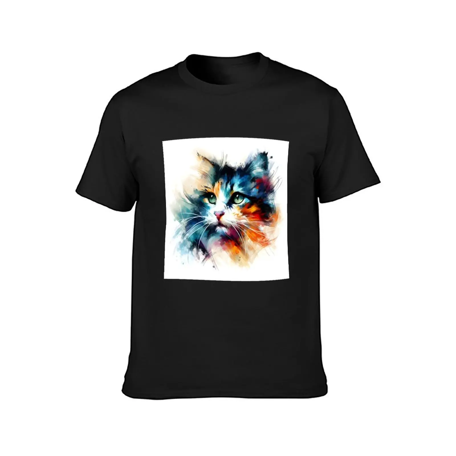 Cat’s Eye Artwork T-Shirt heavyweights cute tops t shirt men