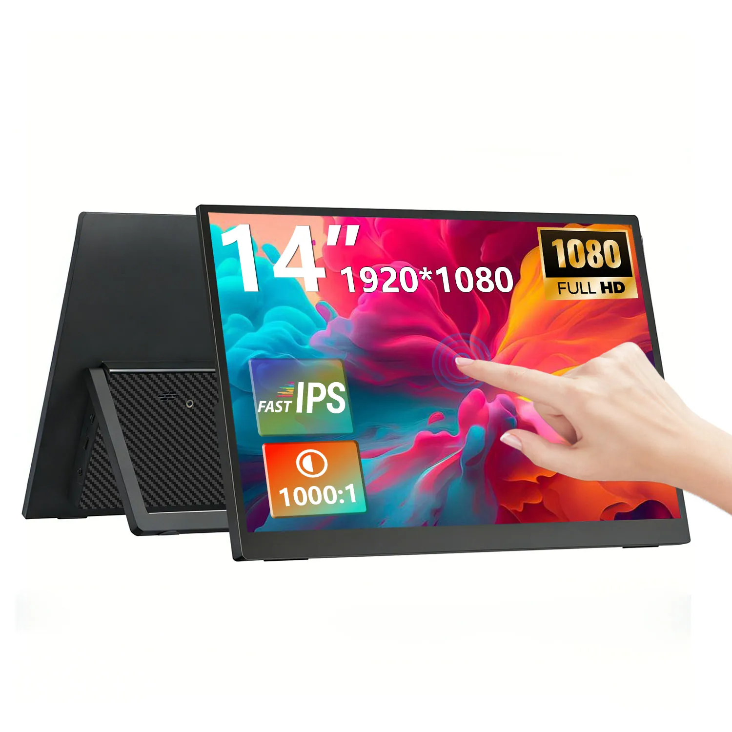 14-inch Touch Screen Monitor External Portable Screen 1920x1080 FHD IPS HDR Secondary Monitor For Laptop/pc Gaming