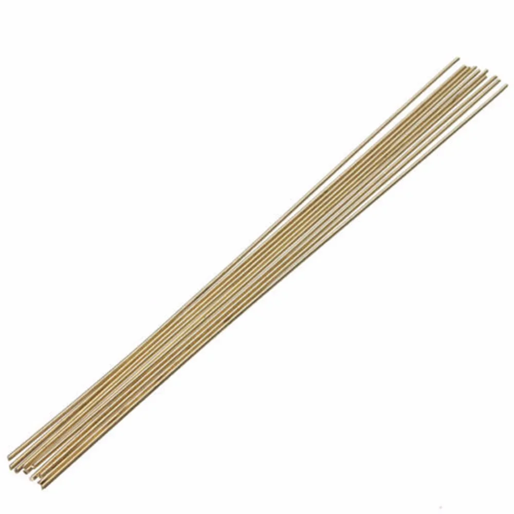 10pcs1.6x250mm Brass Rods Wires Sticks Gold For Repair Welding Brazing Soldering