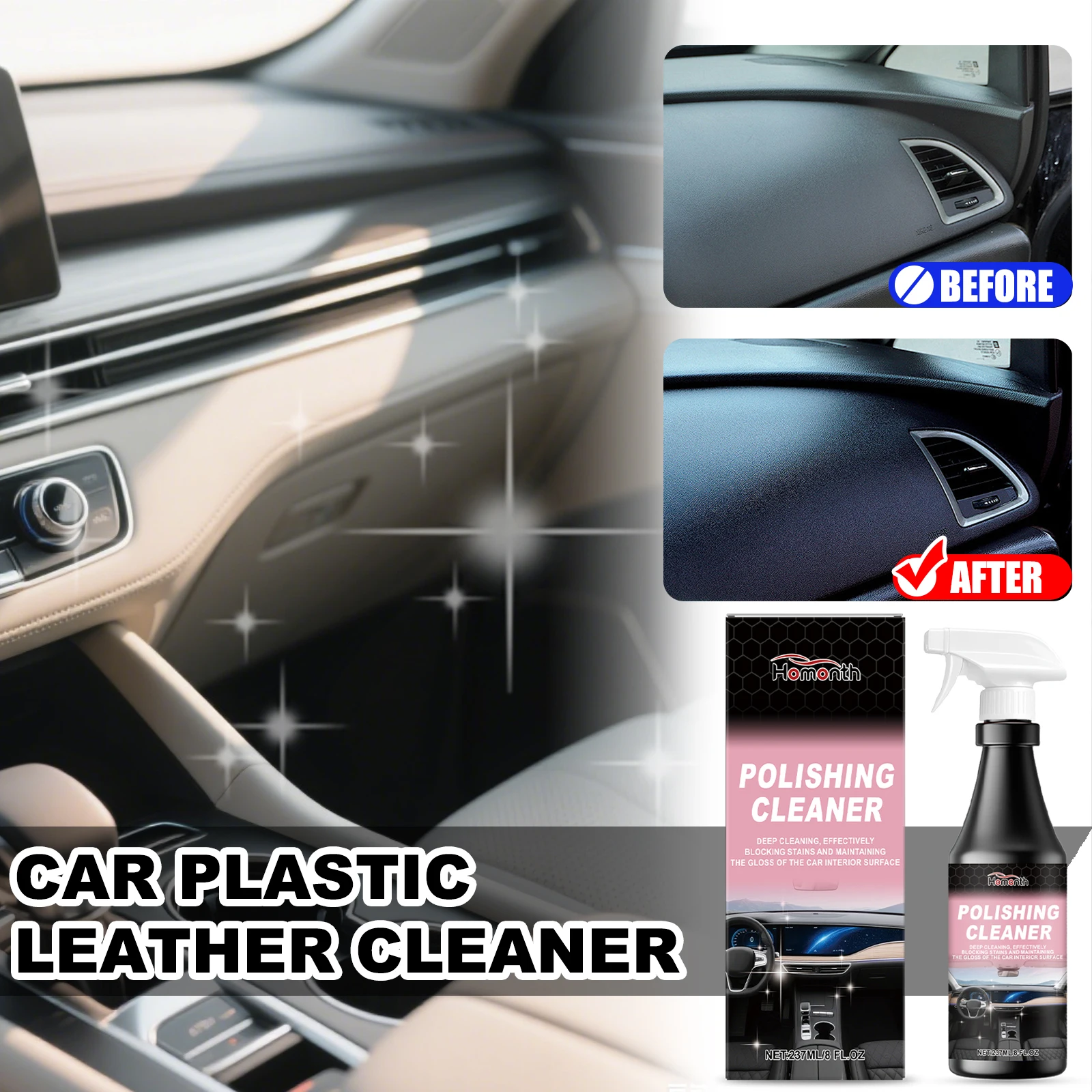 homonth-limpador-de-couro-plastico-para-carro-237ml-capacidade-de-atualizacao-agente-de-polimento-interior-automatico-remove-profundamente-a-graxa-da-sujeira-restaura-o-brilho