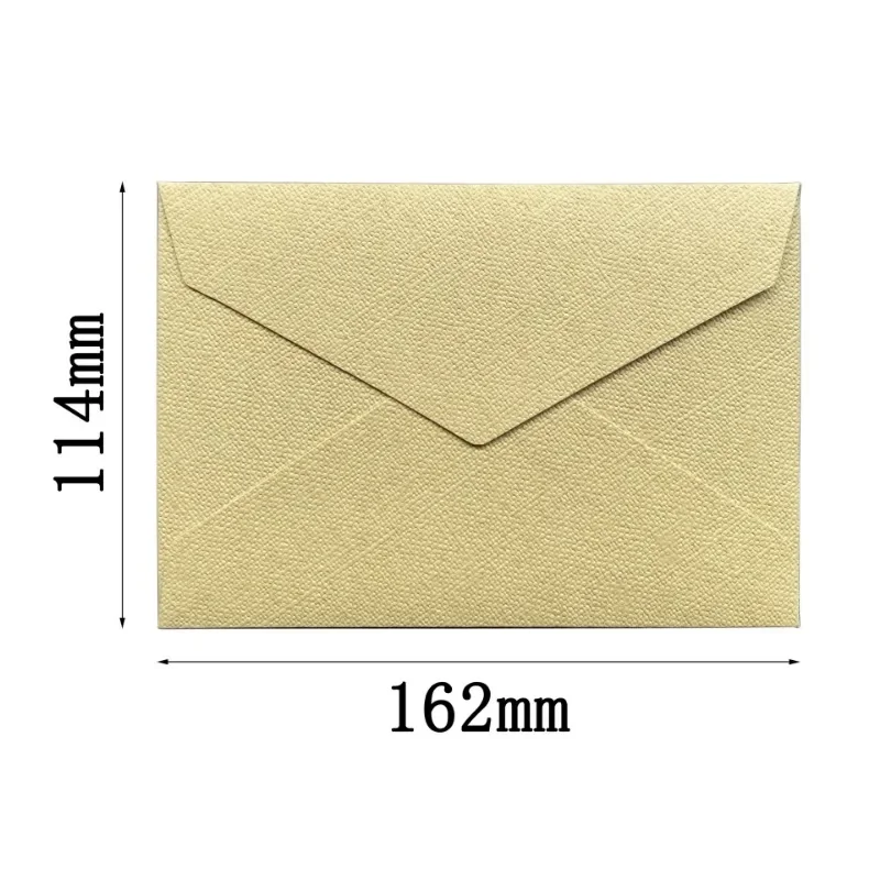 5PCS Vintage Paper Envelopes 162mm*114mm Beautiful Rough Surface Paper Envelopes Festival Gift Envelopes