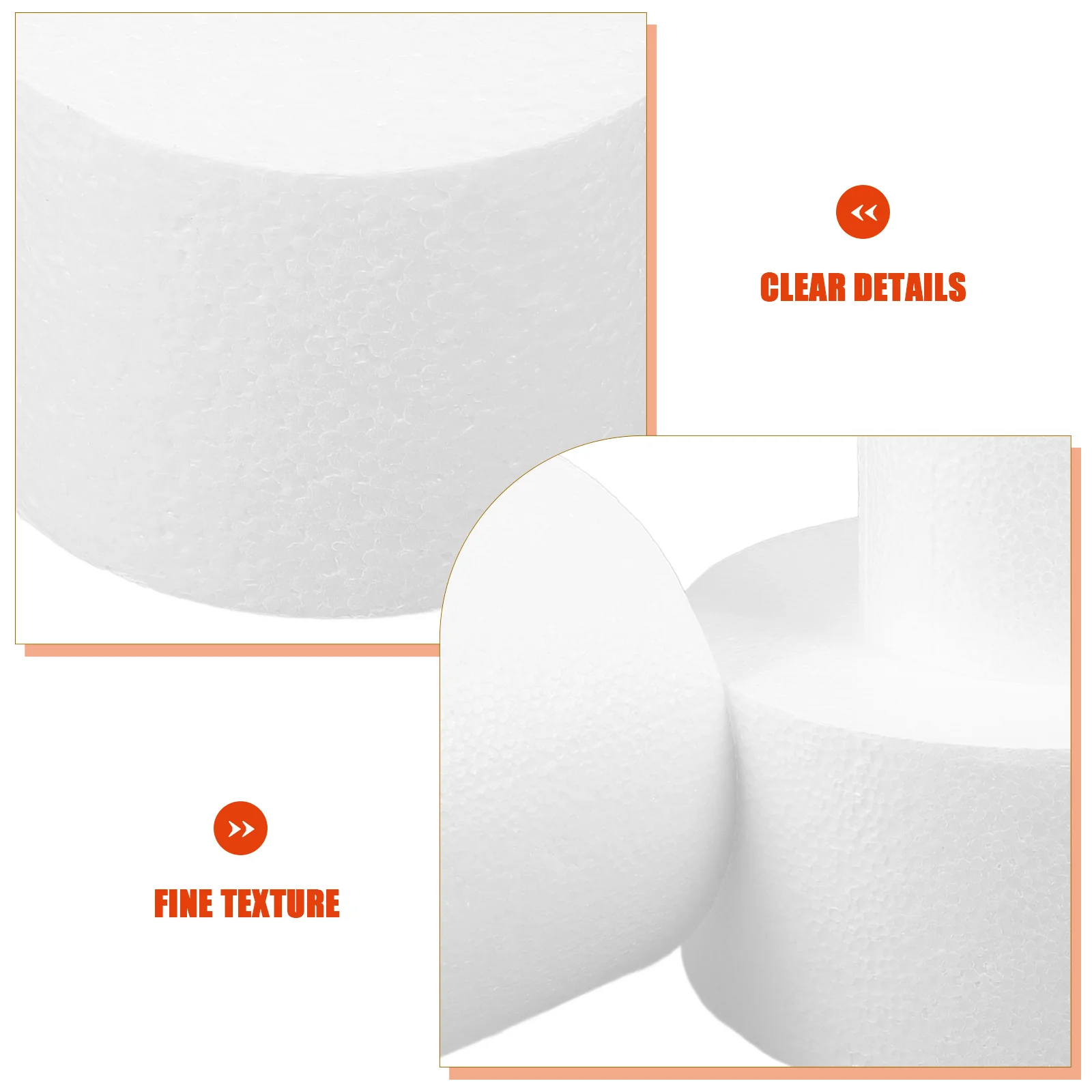 3Pcs DIY Foam Cake Model Round Cupcakes Decorating Models Baking Supplies Foams Ornament Decorate Cake Dummy Models