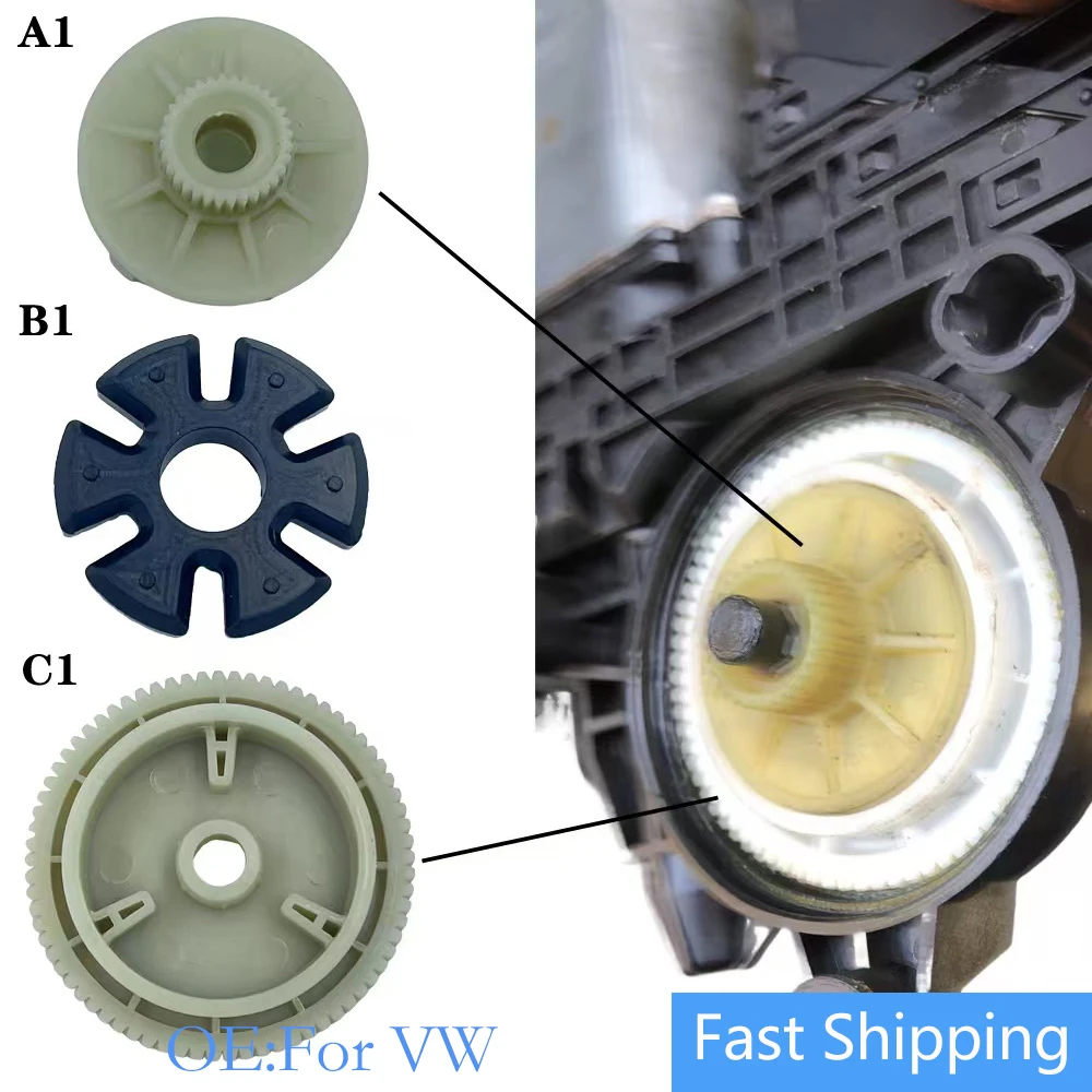 

For Volkswagen POLO Jetta Passat Touareg Beetle Magotan For Skoda Fabia Rapid Window Regulator Glass Motor Repair Gear Kit ﻿