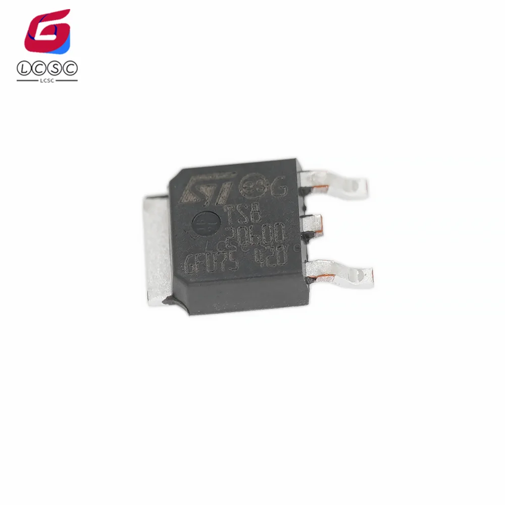 10Pcs/Lot Original TS820600 Triac Sensitive and Standard 600V 8A SCR TS820-600B-TR TO-252-3 Thyristor