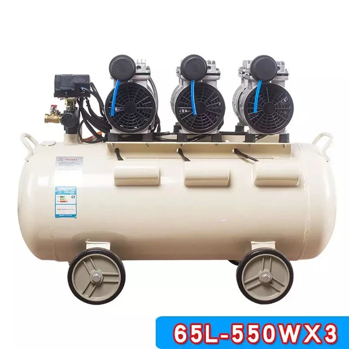 Factory direct sales silent oil free 40L 1500w cheap sales electric portable air compressor machine