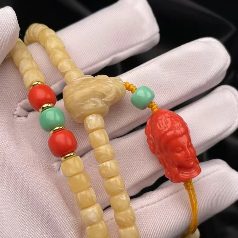 Tibetan Imitation Musk Ox Bracelet Accessories Buddhist Beads Handmade Hanging Ornaments Handicraft Bracele