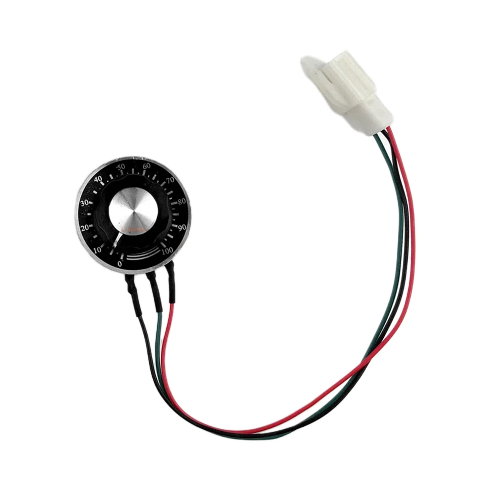 Potenciómetro de carrito eléctrico, Control de velocidad de carro eléctrico ABS + Material metálico, componente de carrito eléctrico de Color negro para cerveza y bicicleta