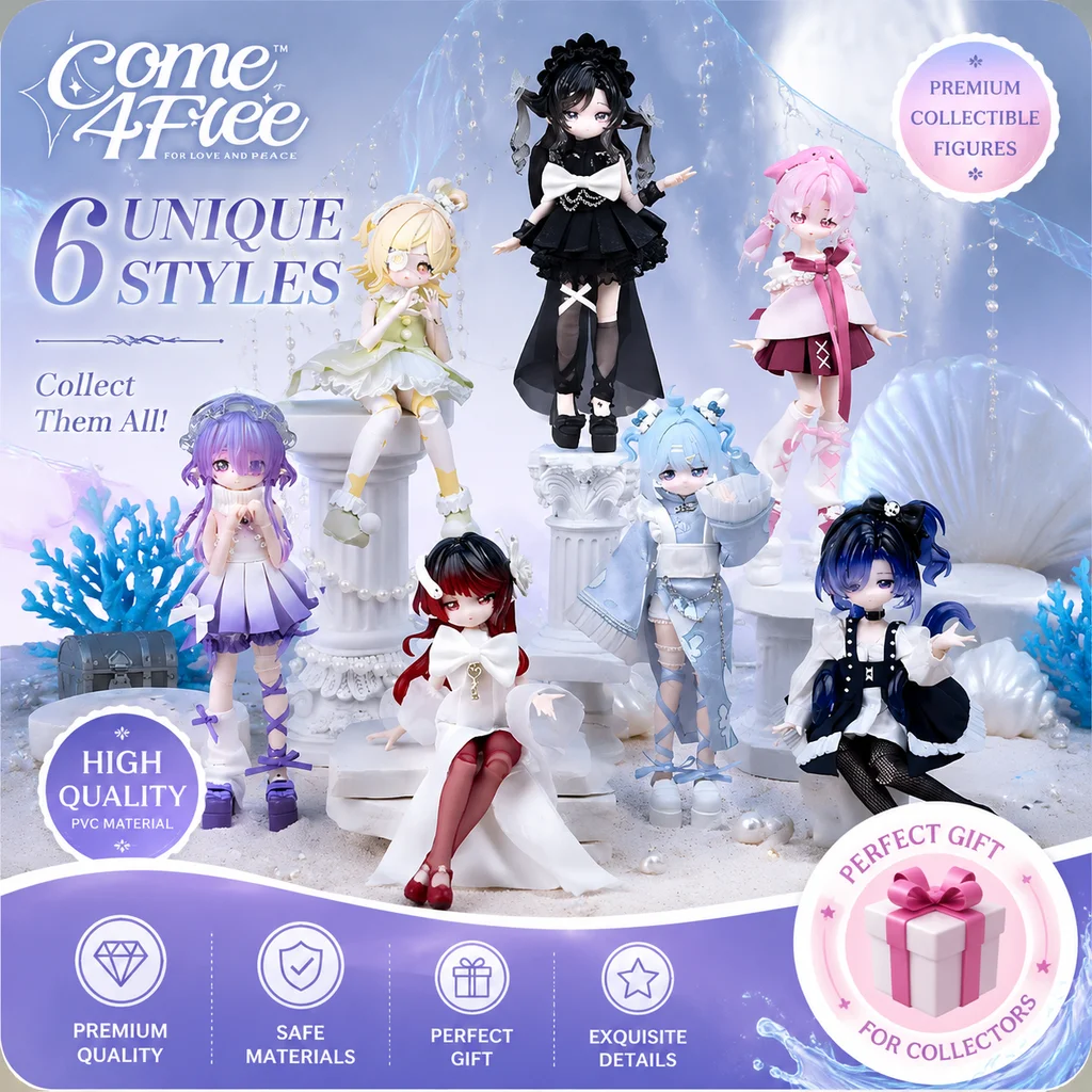 Come4free Mi Sweet Second Generation Ocean Gem Bjd Blind Box 8 Points Can Move People Figurines Trendy Toys Gifts