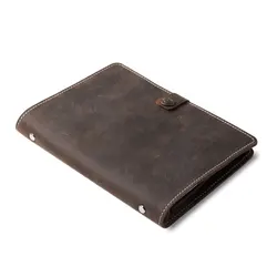 handmade Traveler's Note Book notebook brown Cowhide Genuine Leather  journal card holder diary vintage planner Sketchbook