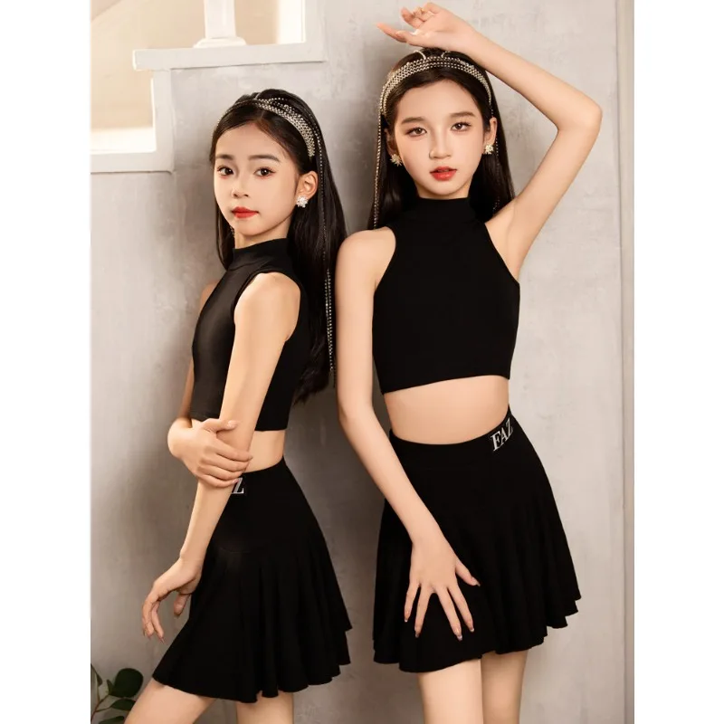 Sunner Latin Dance Costume Chic High-end Training Outfit Ballroom Practice Studio Daily Training Attire Stage Show Contest Wear view 2