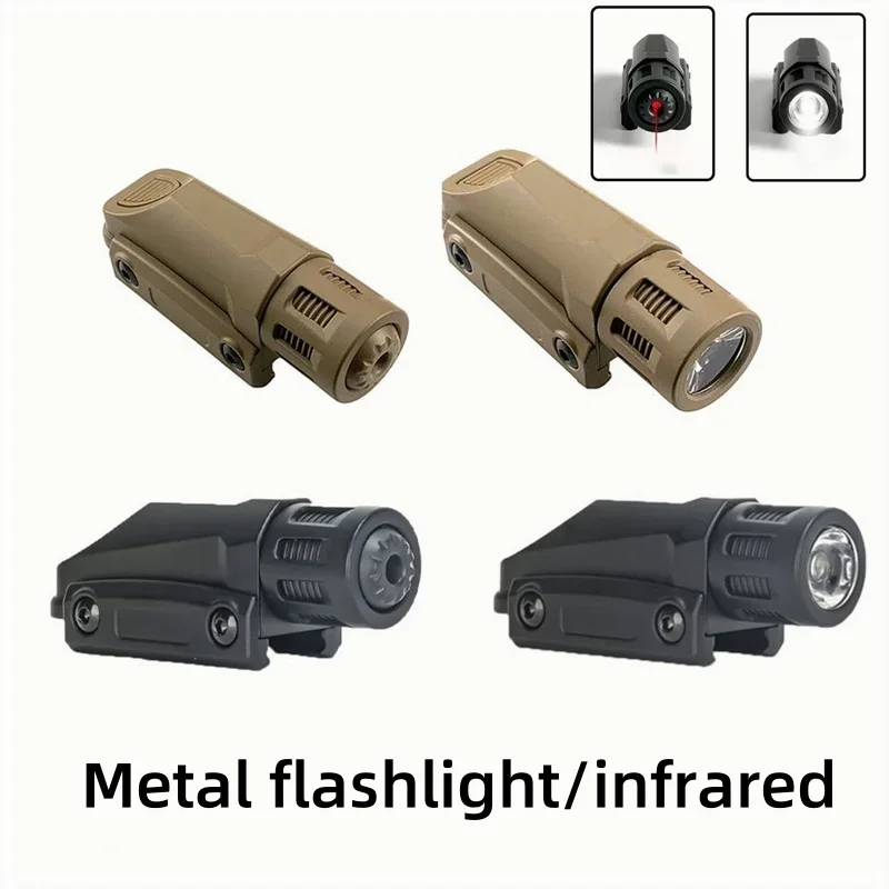 Weapon Gun Light FlashlightFor  M416/M1911/ Glock G18 Airsoft Pistol Rifle Fit 20mm  Rail Hunting Flashlight