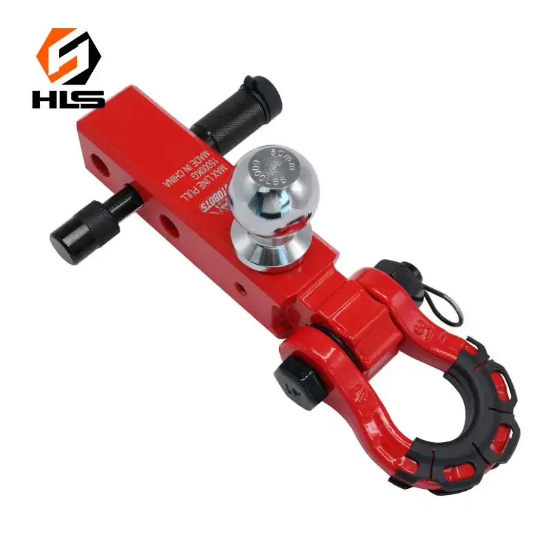 

Multifunctional Emergency Tools 2'' Towing Accessories Shackle Hitch Receiver Off Road 3/4" Trailer Shackle Hitch with Ball