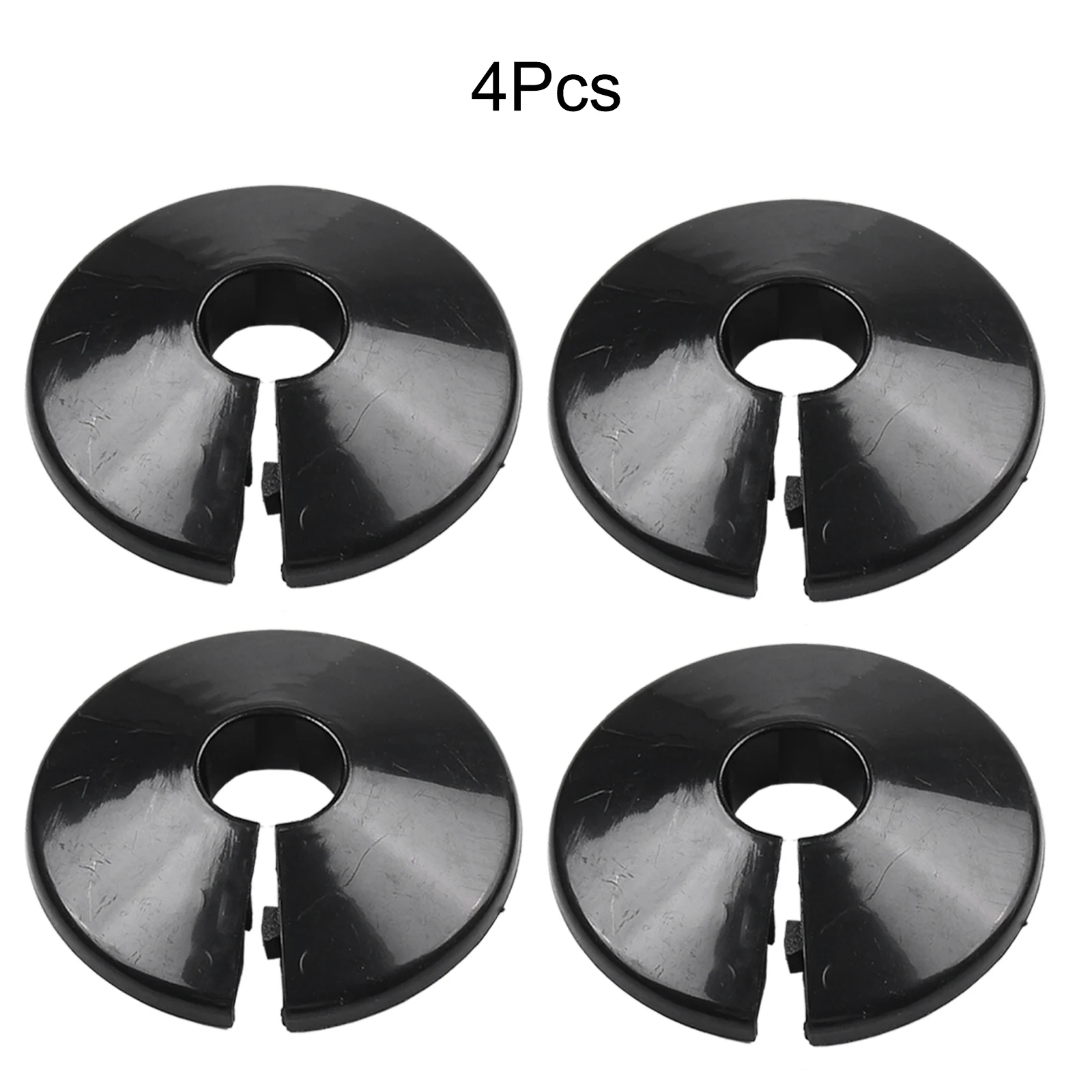 4pcs 15mm Chrome Colour Silver Electroplate Radiator Pipe Collars Cover Plastic Floor Decoration Faucet Accessories
