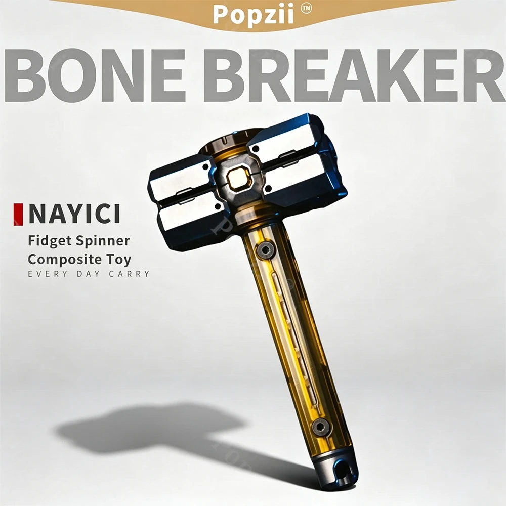 

NAYICI EDC BONE BREAKER Stainless Steel PEI Fidget Spinner Fidget Toys For Adults Stress Relief Toy Anxiety Relief Gadgets