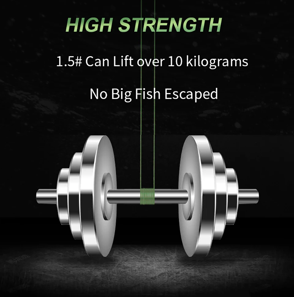 SOLOKING PE Angelschnur 300 m/500 m/1000 M Geflochtene Schnur Super Starke Multifilament Angelschnur Forelle 10LB-80LB Köder Draht