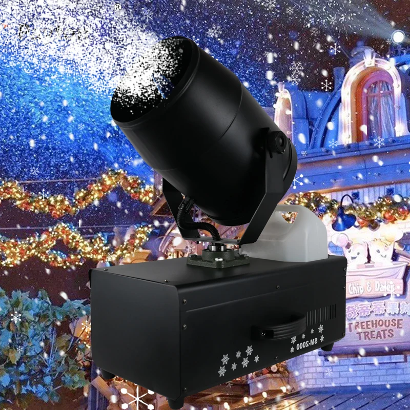 2000W Snowflake Snow Machine  moving head Remote Control Snow Maker Machine for Party Event Stage