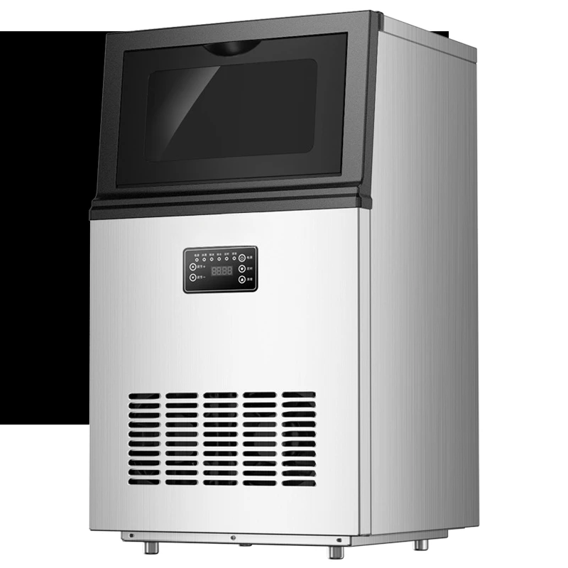 

Ice machine commercial catering stall automatic all-in-one machine square ice