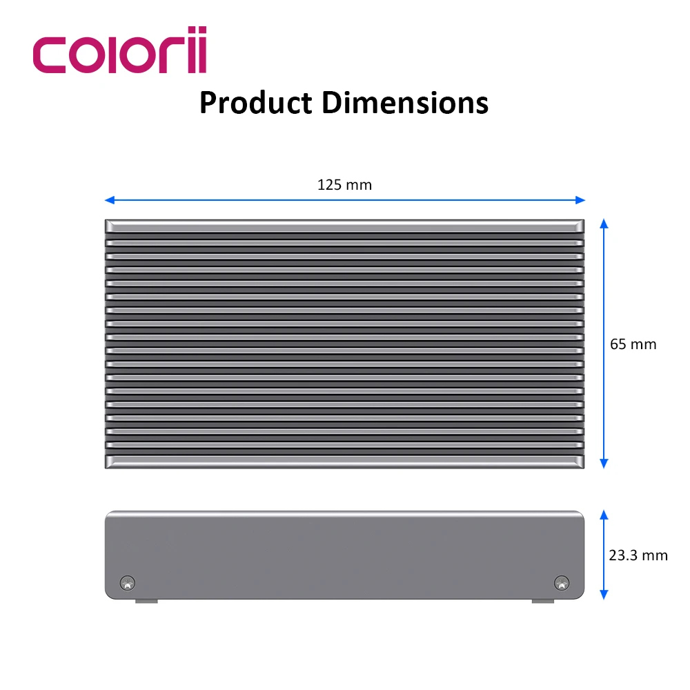 Colorii.CC 40Gbps USB 4.0 SSD Enclosure Thunderbolt USB-C SSD Case Compatible with USB 3.2/3.1/3.0 For Macbook iPad iPhone Case