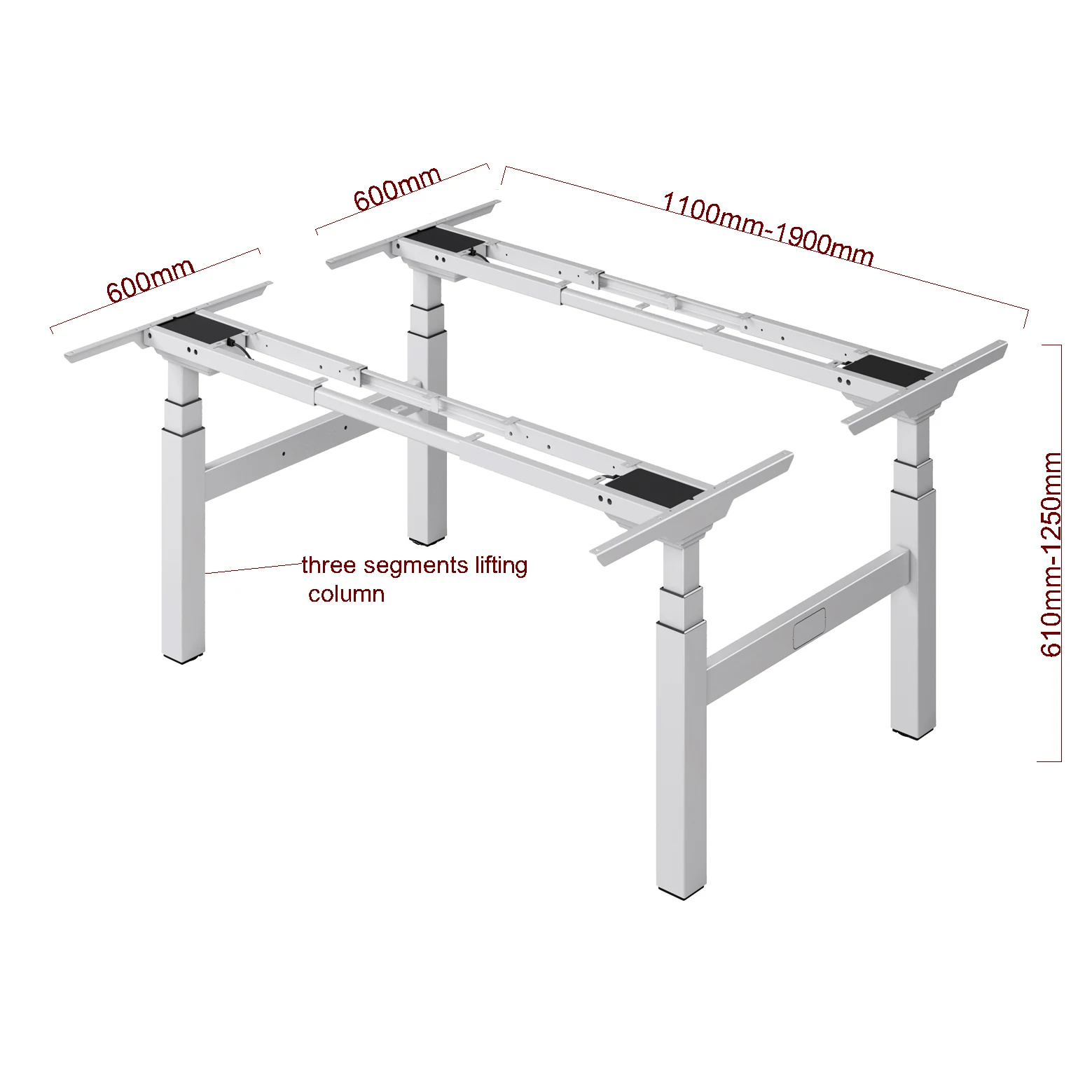 Intelligent Adjustable Height Standing Electric Adjustable Table Legs